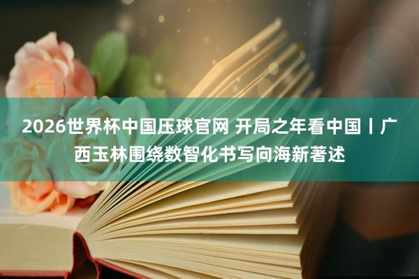 2026世界杯中国压球官网 开局之年看中国丨广西玉林围绕数智化书写向海新著述