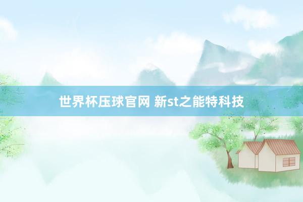 世界杯压球官网 新st之能特科技