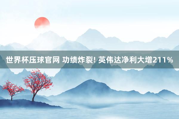 世界杯压球官网 功绩炸裂! 英伟达净利大增211%