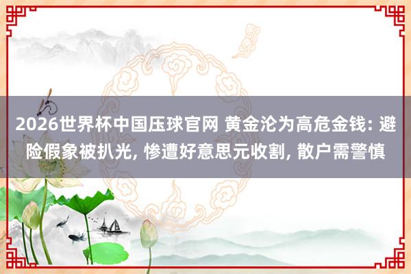 2026世界杯中国压球官网 黄金沦为高危金钱: 避险假象被扒光， 惨遭好意思元收割， 散户需警慎