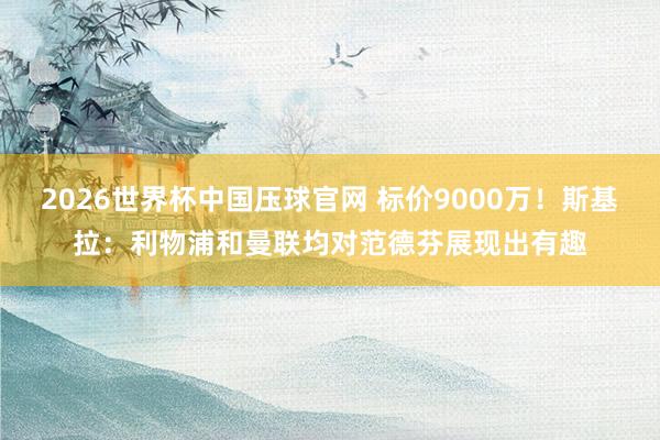 2026世界杯中国压球官网 标价9000万！斯基拉：利物浦和曼联均对范德芬展现出有趣